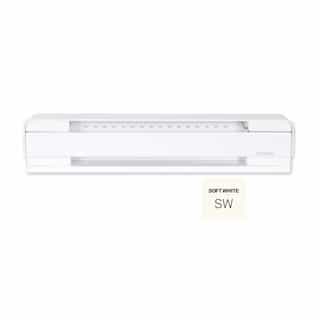 Stelpro 8-ft 2250W Brava Electric Baseboard, Up To 250 Sq.Ft, 7679 BTU/H, 208V, Soft White
