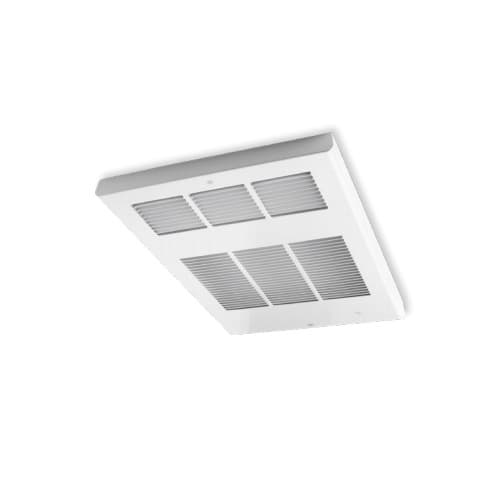 1500W Ceiling Fan Heater w/ Thermostat, Single, 240V Control, 480V, White