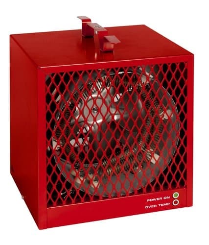 4000W Portable Construction Heater, 240 V, Red
