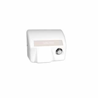 2000W Electric Hand-Dryer, Push-Button Start, 120V, White