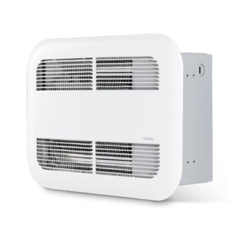 500W Air Curtain Ceiling Fan Heater, 1706 BTU/H, 277V, Off White