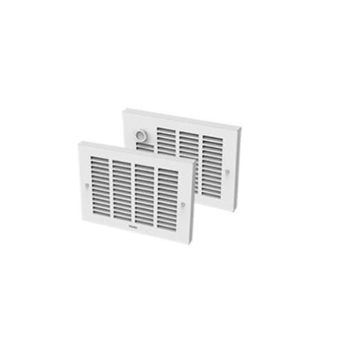 1000W Sonoma Wall Fan Heater, 120V, Built-in Thermostat, No Back Box, White