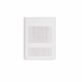 1500W Wall Fan Heater w/ Built-in Thermostat, Single, 5119 BTU/H, 120V, White