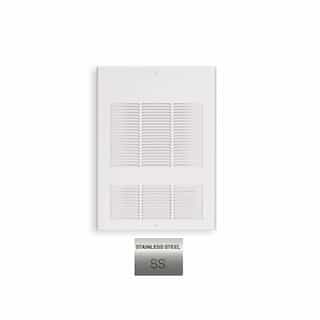 Stelpro 1500W Wall Fan Heater w/ Thermostat, Up To 175 Sq.Ft, 5119 BTU/H, 480V, Steel