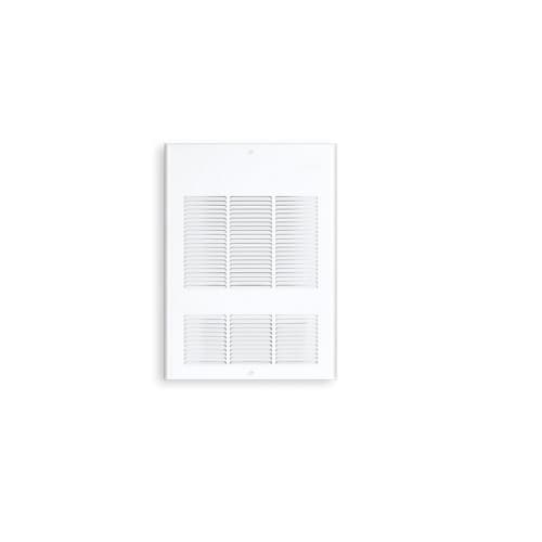 2000W Wall Fan Heater w/ Built-in Thermostat and Disconnect Switch, Single, 240V, White