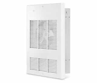 4000W Wall Fan Heater W/ Built-in Thermostat, 120V-600V, Soft White