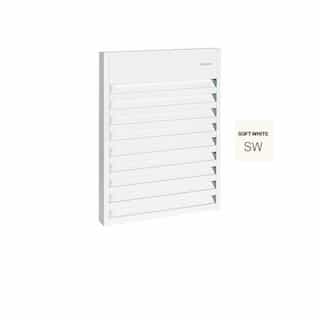 1500W Aluminum Wall Fan Heater, Single, 24V Control, 5119 BTU/H, 120V, Soft White