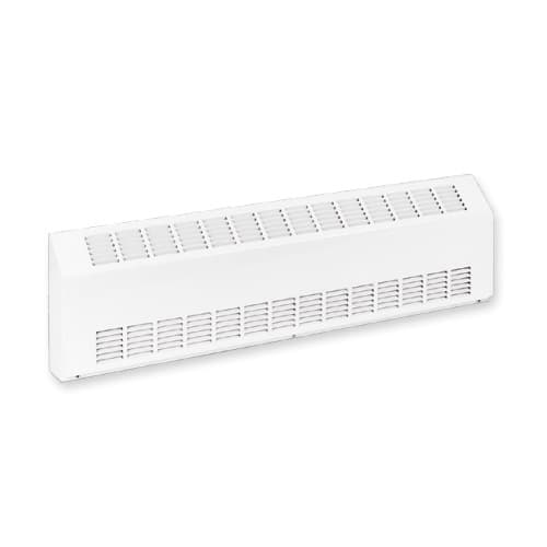 1400W Sloped Commercial Baseboard Heater, Medium Density, 480V, White