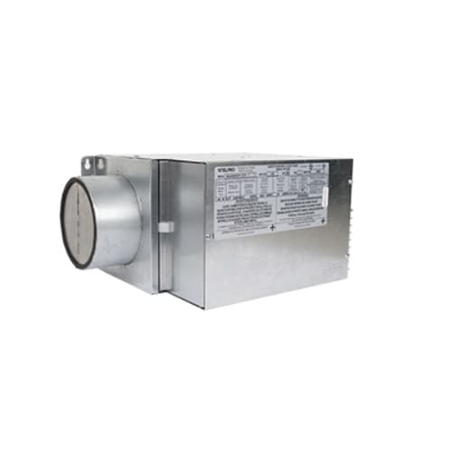 2000W Make-Up Duct Heater w/ Motorized Damper, 240V/208V, 1 Ph, Gray