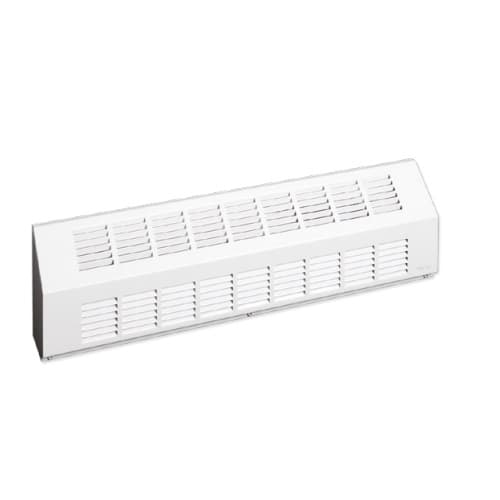 9-ft 1800W Sloped Architectural Baseboard Heater, 200 Sq.Ft, 6143 BTU/H, 480V, Soft White