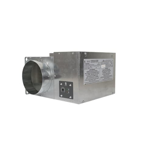 500W Duct Heater, 8" Round Duct, 240V, 50 CFM