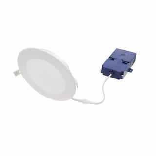 4" 8.5W LED Microdisk Downlight Kit, Phase-Cut Dimmable, 650 lm, 2700K, White