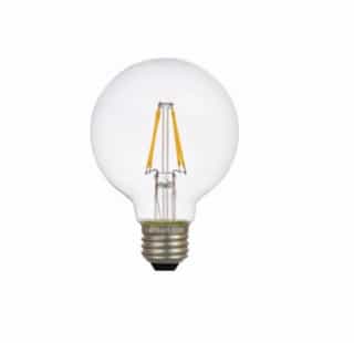 4.5W LED G25 Bulb, 40W Inc. Retrofit, Dim, E26, 350 lm, 2700K, Clear