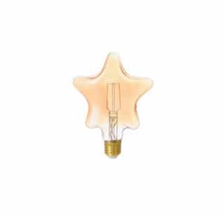 LEDVANCE Sylvania 2W LED Star Shaped Decorative Bulb, E26, 150 lm, 2175K 