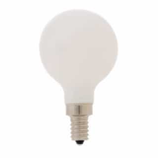LEDVANCE Sylvania 4W LED G16.5 Bulb, Dimmable, E12, 350 lm, 120V, 5000K, Frosted
