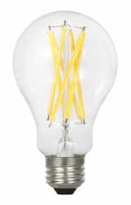 13W LED A21 Bulb, E26, 1600 lm, 120V, 2700K, Clear, 2-Pack