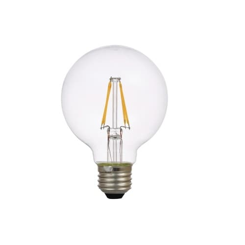 4.5W Natural&trade; LED G25 Bulb, 0-10V Dimmable, E26, 350 lm, 120V, 2700K, Clear