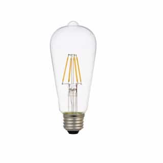 LEDVANCE Sylvania 7W Natural&trade; LED ST19 Bulb, 0-10V Dimmable, E26, 800 lm, 120V, 2700K