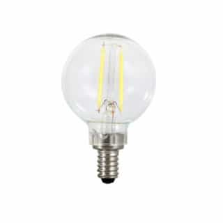 LEDVANCE Sylvania 4W LED G16.5 Bulb, Dimmable, E12, 350 lm, 120V, 2700K, Clear