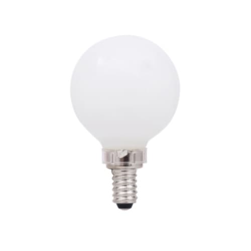 4.5W LED G16.5 Bulb, Dimmable, E12, 350 lm, 120V, 2700K, Frosted