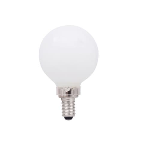 LEDVANCE Sylvania 4.5W LED G16.5 Bulb, Dimmable, E12, 350 lm, 120V, 5000K, Frosted