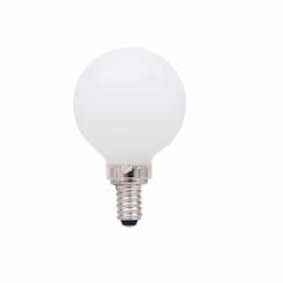 4.5W LED G16.5 Bulb, Dimmable, E12, 350 lm, 120V, 5000K, Frosted