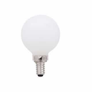 5.5W LED G16.5 Bulb, Dimmable, E12, 500 lm, 120V, 5000K, Frosted