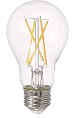 8W LED A19 Bulb, Dimmable, E26 Base, 800 lm, 120V, 5000K, Clear