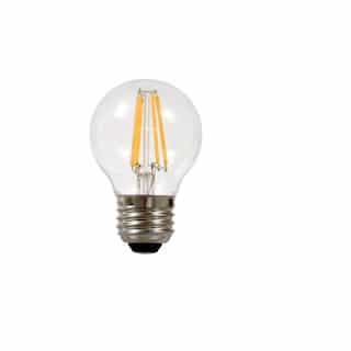4W LED G16.5 Bulb, Dimmable, E26, 350 lm, 120V, 2700K, Clear