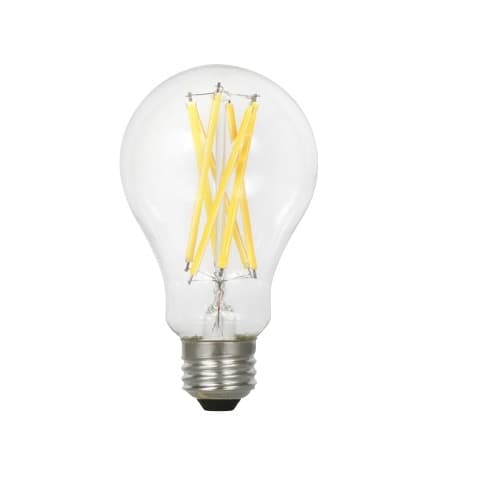 13W LED A21 Bulb, Dimmable, E26, 1600 lm, 120V, 5000K, Clear