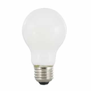 8W LED A19 Bulb, E26, 90 CRI, 800 lm, 120V, 3500K, Frosted
