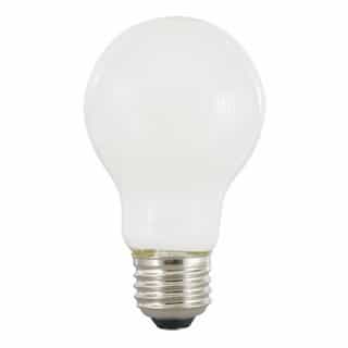 8W LED A19 Bulb, E26, 90 CRI, 800 lm, 120V, 3500K, Frosted, Bulk