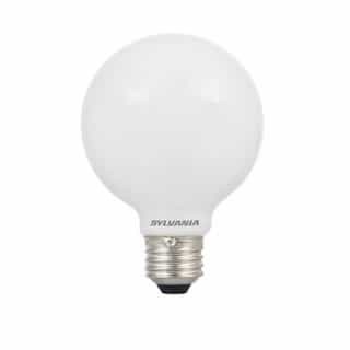 LEDVANCE Sylvania 8W TruWave LED G25 Bulb, Dimmable, E26, 800 lm, 120V, 5000K, Frosted