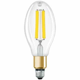 36W LED ED28 Filament Lamp, E26, 6000 lm, 120V-277V, 4000K, Clear