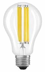 LEDVANCE Sylvania 18W LED A21 Filament Lamp, E26, 2605 lm, 120V-277V, 4000K, Clear