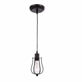 6.5W LED Lowell Pendant Light, Dimmable, 800 lm, 2700K, Black