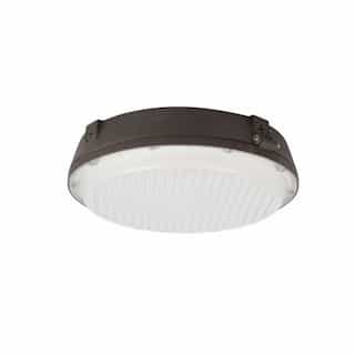 12" 65W LED Canopy Light, Round, 250W MH Retrofit, Dim, 8750 lm, 120-277V, 5000K, Bronze