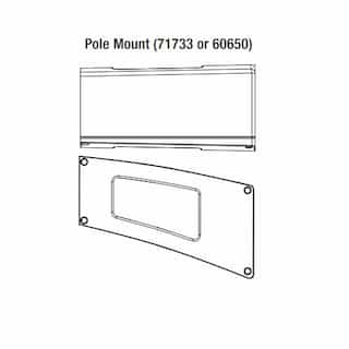 Pole Mount for Area Lights, White