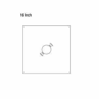 16-in Canopy Mounting Plate, Bronze