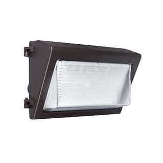 60W LED Wall Pack, Dimmable, 8100 lm, 120V-277V, Selectable CCT, Bronze