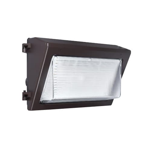 80W LED Wall Pack, Dimmable, 10800 lm, 120V-277V, Selectable CCT, Bronze