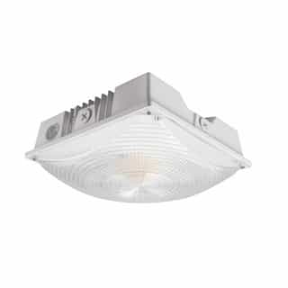 40/50/60W LED Canopy Light, 7500 lm, 120V-277V, Selectable CCT, White