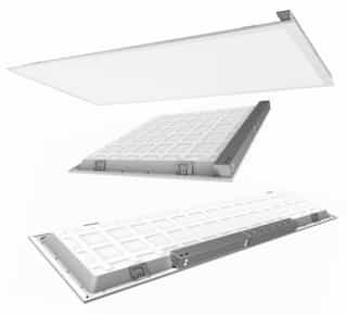 30/40/50W 2X4 LED Flat Panel, Dimmable, CCT Selectable, 120-347V