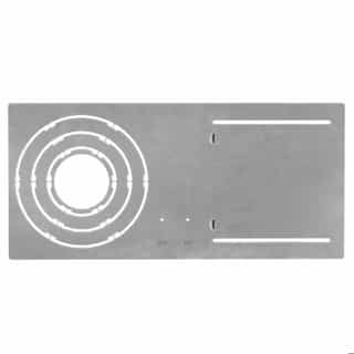 LEDVANCE Sylvania Frame for Installing Microdisk Downlights, Galvanized Metal