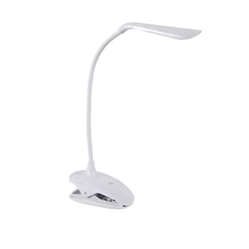 1W LED Desk Lamp w/ Clip, Portable, 70 lm, 3000K, White