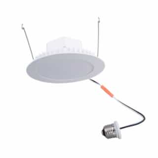 6-in 15W LED MicroDisk Downlight, E26, 1200 lm, 120V, Selectable CCT