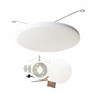 8-in 15W LED Puff MicroDisk Downlight, 1200 lm, 120V, Selectable CCT