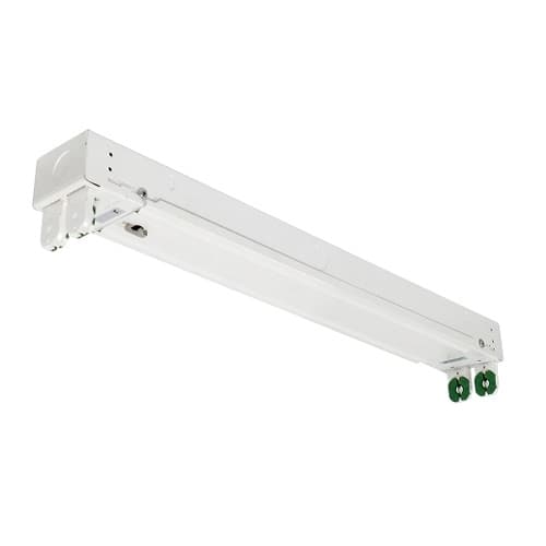 2-ft LED T8 Ready Strip Light Fixture, 2-Lamp, Dual-Ended