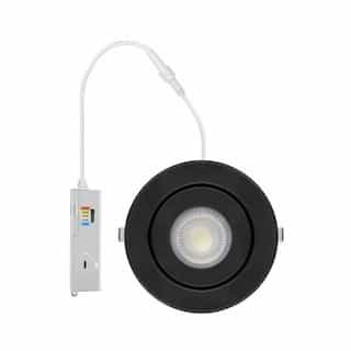 4-in 9W LED Downlight, Gimble, 600 lm, 120V, Selectable CCT