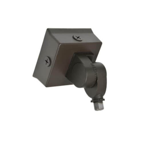 Junction Box with Knuckle Mount for LED Slim Wall Pack, Bronze